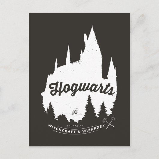 Harry Potter | HOGWARTS™ Kasteel Typografie Briefkaart (Voorkant)