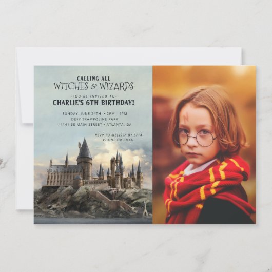 Harry Potter | Hogwarts Kasteel Verjaardag - Foto Kaart (Voorkant)