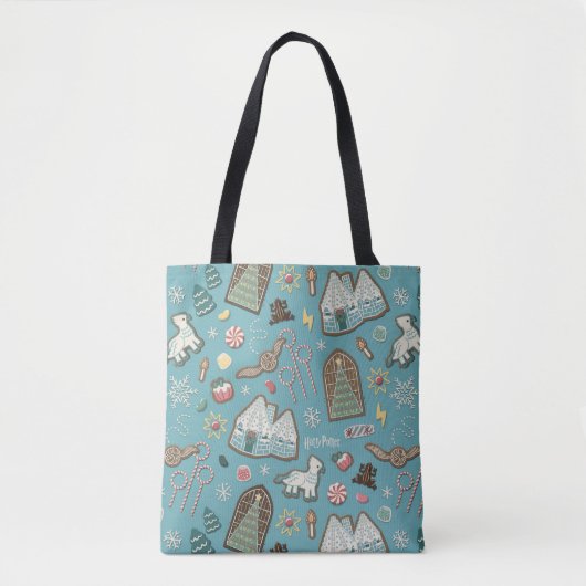 HARRY POTTER™ HOGWARTS™ Kerst Koek Patroon Tote Bag (Voorkant)