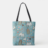 HARRY POTTER™ HOGWARTS™ Kerst Koek Patroon Tote Bag (Achterkant)