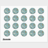 HARRY POTTER™ HOGWARTS™ Kerst Koekje Patroon Ronde Sticker (Vel)