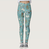 HARRY POTTER™ HOGWARTS™ Kerst Koekjes Patroon Leggings (Voorkant)