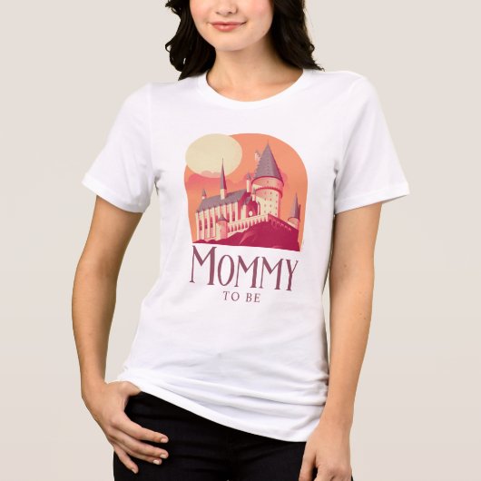 Harry Potter | Hogwarts Meisje Baby Shower Tri-Blend Shirt (Voorkant)