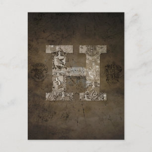Harry Potter  Hogwarts Monogram Briefkaart
