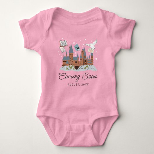 Harry Potter & Hogwarts New Baby Announcement Romper (Voorkant)