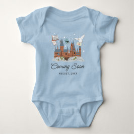 Harry Potter & Hogwarts New Baby Announcement Romper