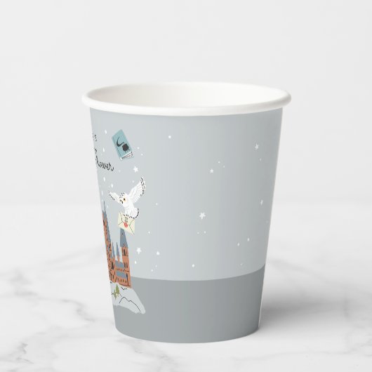 Harry Potter | Hogwarts Pattern Baby shower Papieren Bekers (Achterkant)