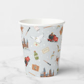Harry Potter | Hogwarts Pattern Baby shower Papieren Bekers (Links)