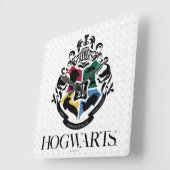 Harry Potter | HOGWARTS™ Pride School Crest Vierkante Klok (Hoek)