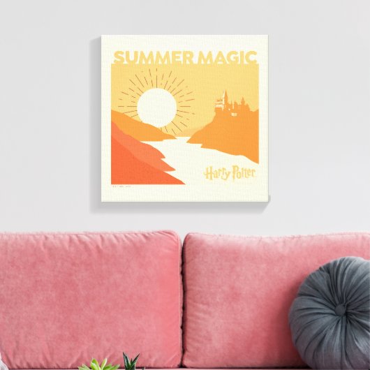 HARRY POTTER™ | HOGWARTS™ Summer Magic Canvas Afdruk (Insitu (Woonkamer))