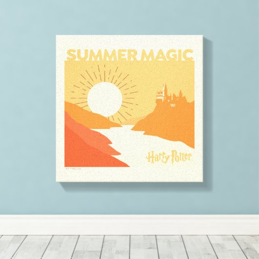 HARRY POTTER™ | HOGWARTS™ Summer Magic Canvas Afdruk (Insitu (Houten vloer))
