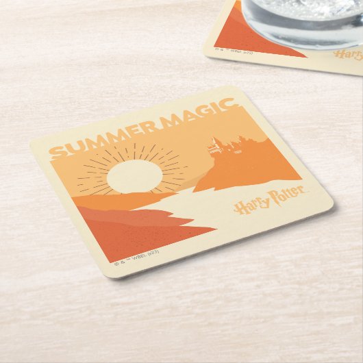 HARRY POTTER™ | HOGWARTS™ Summer Magic Kartonnen Onderzetters (Schuin)