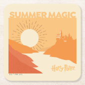 HARRY POTTER™ | HOGWARTS™ Summer Magic Kartonnen Onderzetters (Voorkant)