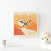 HARRY POTTER™ | HOGWARTS™ Summer Magic Vierkante Klok (Huis)