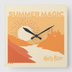 HARRY POTTER™   HOGWARTS™ Summer Magic Vierkante Klok