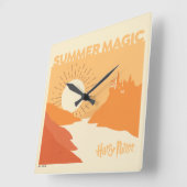 HARRY POTTER™ | HOGWARTS™ Summer Magic Vierkante Klok (Hoek)