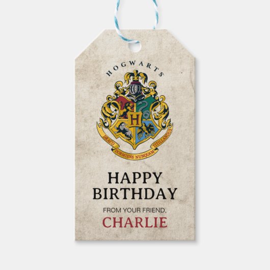 Harry Potter | Hogwarts Verjaardag Van Cadeaulabel (Voorkant)