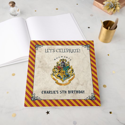 Harry Potter Hogwarts Verjaardagskaarten & Cadeaus Gastenboek (Voorkant open)