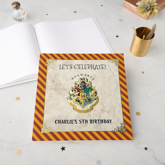 Harry Potter Hogwarts Verjaardagskaarten & Cadeaus Gastenboek (Voorkant open)