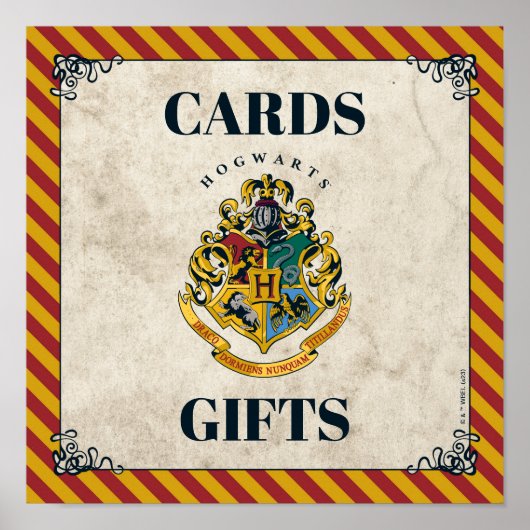 Harry Potter Hogwarts Verjaardagskaarten & Cadeaus Poster (Voorkant)