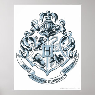 Harry Potter Hogwarts Wapen - Blauw Poster
