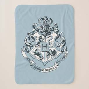 Harry Potter   Hogwarts Wapen - Blauw Sherpa Deken