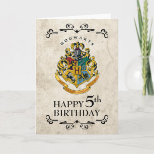 Harry Potter Hogwarts Wapen Gelukkige 5e Verjaarda Kaart