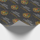 Harry Potter | Hogwarts Wapen - Prettig Kerstfeest Cadeaupapier (Hoek)