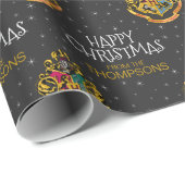 Harry Potter | Hogwarts Wapen - Prettig Kerstfeest Cadeaupapier (Rol Hoek)