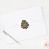 Harry Potter | Hogwarts Wapen Ronde Sticker (Envelop)