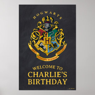 Harry Potter Hogwarts Wapen Verjaardag Poster