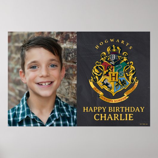 Harry Potter Hogwarts Wapen Verjaardag Poster (Voorkant)