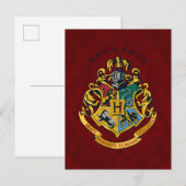 Harry Potter | Hogwarts Wapen - Volledig Briefkaart (Voorkant / Achterkant)