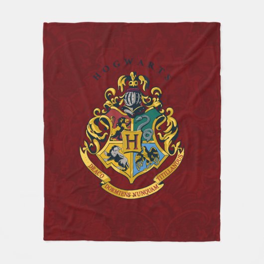 Harry Potter | Hogwarts Wapen - Volledig Fleece Deken (Voorkant)