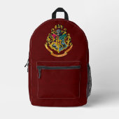 Harry Potter | Hogwarts Wapen - Volledige Kleur Bedrukte Rugzak (Voorkant)