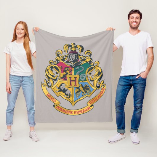 Harry Potter | Hogwarts Wapen - Volledige Kleur Fleece Deken (In situ)