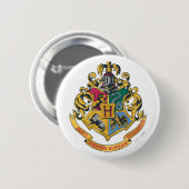 Harry Potter | Hogwarts Wapen - Volledige Kleur Ronde Button 5,7 Cm (Voorkant /achterkant)