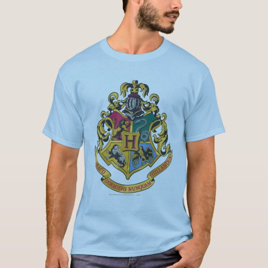 Harry Potter | Hogwarts Wapen - Volledige Kleur T-shirt (Voorkant)