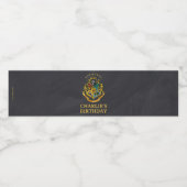 Harry Potter | Hogwarts Wapenbord Verjaardag Waterfles Etiket (Enkel label)