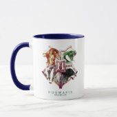 Harry Potter | HOGWARTS™ Wapenkleuren in Waterverf Mok (Links)