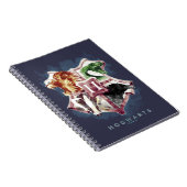 Harry Potter | HOGWARTS™ Wapenkleuren in Waterverf Notitieboek (Rechterzijde)