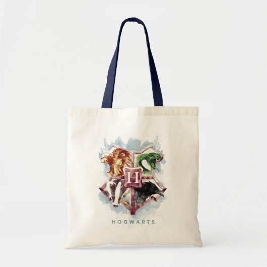 Harry Potter | HOGWARTS™ Wapenkleuren in Waterverf Tote Bag (Voorkant)