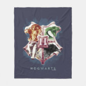 Harry Potter | HOGWARTS™ Wapenschild in Waterverf Fleece Deken (Voorkant)