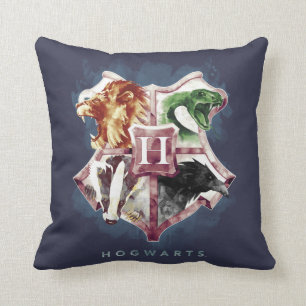 Harry Potter   HOGWARTS™ Wapenschild in Waterverf Kussen