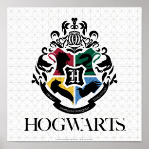 Harry Potter   HOGWARTS™ Wapenschild van de Huizen Poster