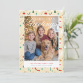 Harry Potter | Holiday Icon Pattern Feestdagenkaart (Staand voorkant)