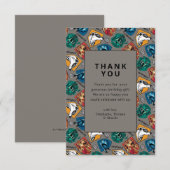 Harry Potter House Patroon Verjaardag Dank u Kaart (Voorkant / Achterkant)