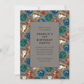 Harry Potter House Patroon Verjaardag Kaart (Voorkant)