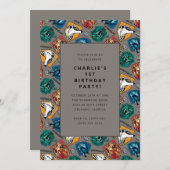 Harry Potter House Patroon Verjaardag Kaart (Voorkant / Achterkant)