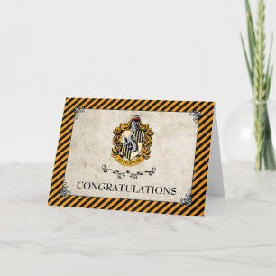 Harry Potter   Huffelpuf Gefeliciteerd Kaart